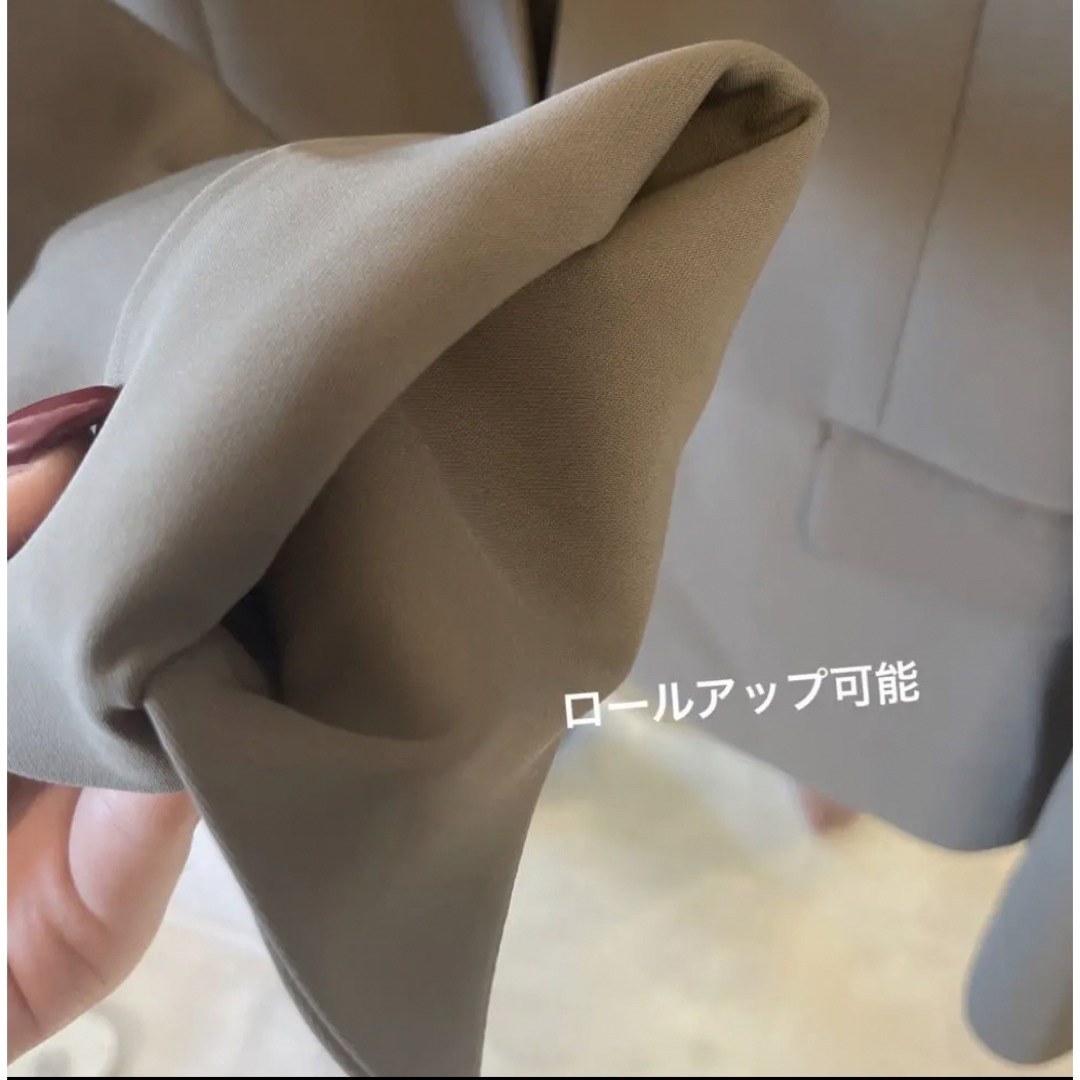 THE SUIT COMPANY(スーツカンパニー)の【美品】THE SUIT COMPANY  Vカラージャケット　S 肉厚トロミ レディースのジャケット/アウター(ノーカラージャケット)の商品写真