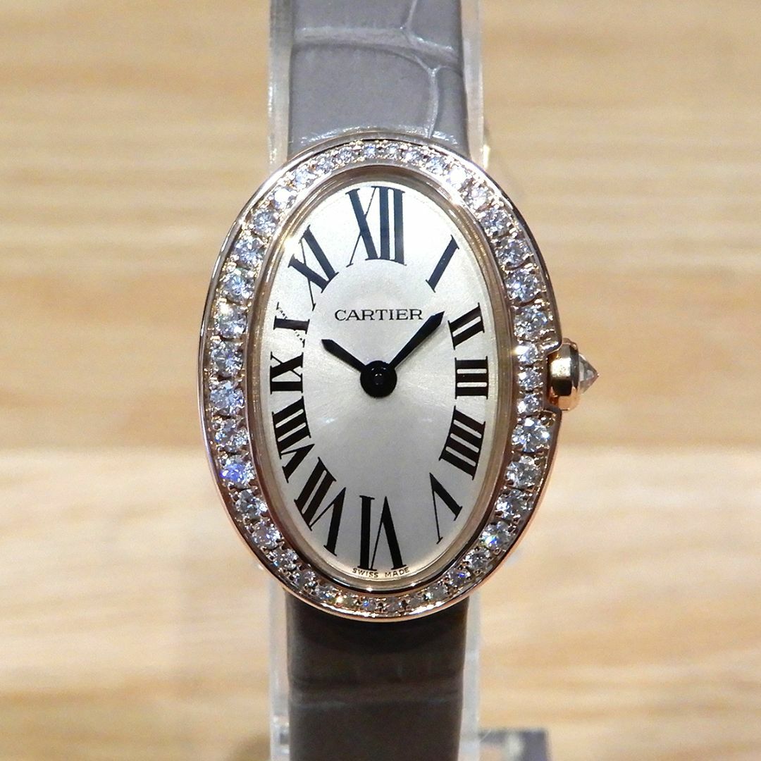 【仕上済/OH済】カルティエ K18YG ベニュワール ダイヤベゼル 美品 レディース Cartier 時計 腕時計  イエローゴールド【送料無料】