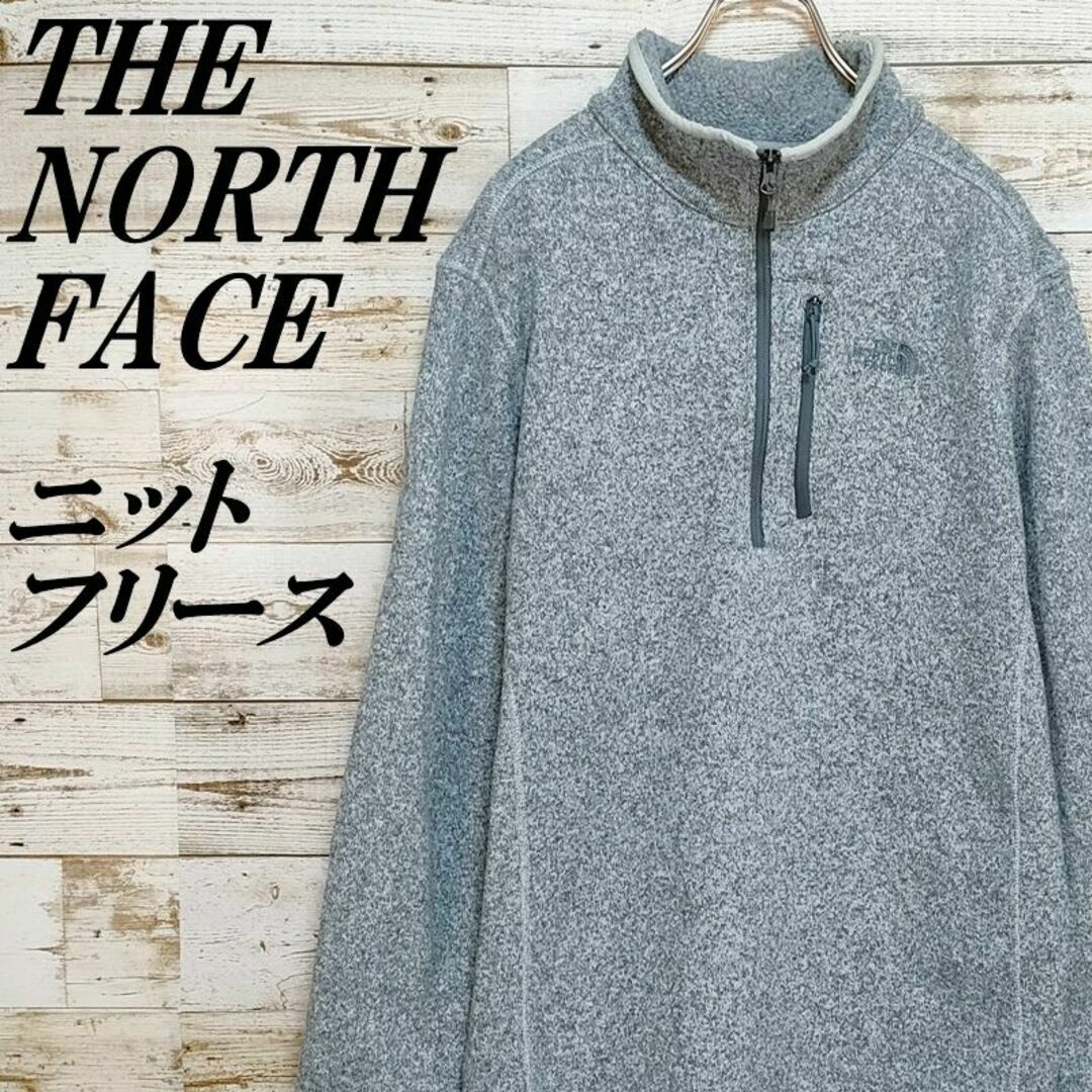 THE NORTH FACE  刺繍ロゴハーフジップ フリースジャケット