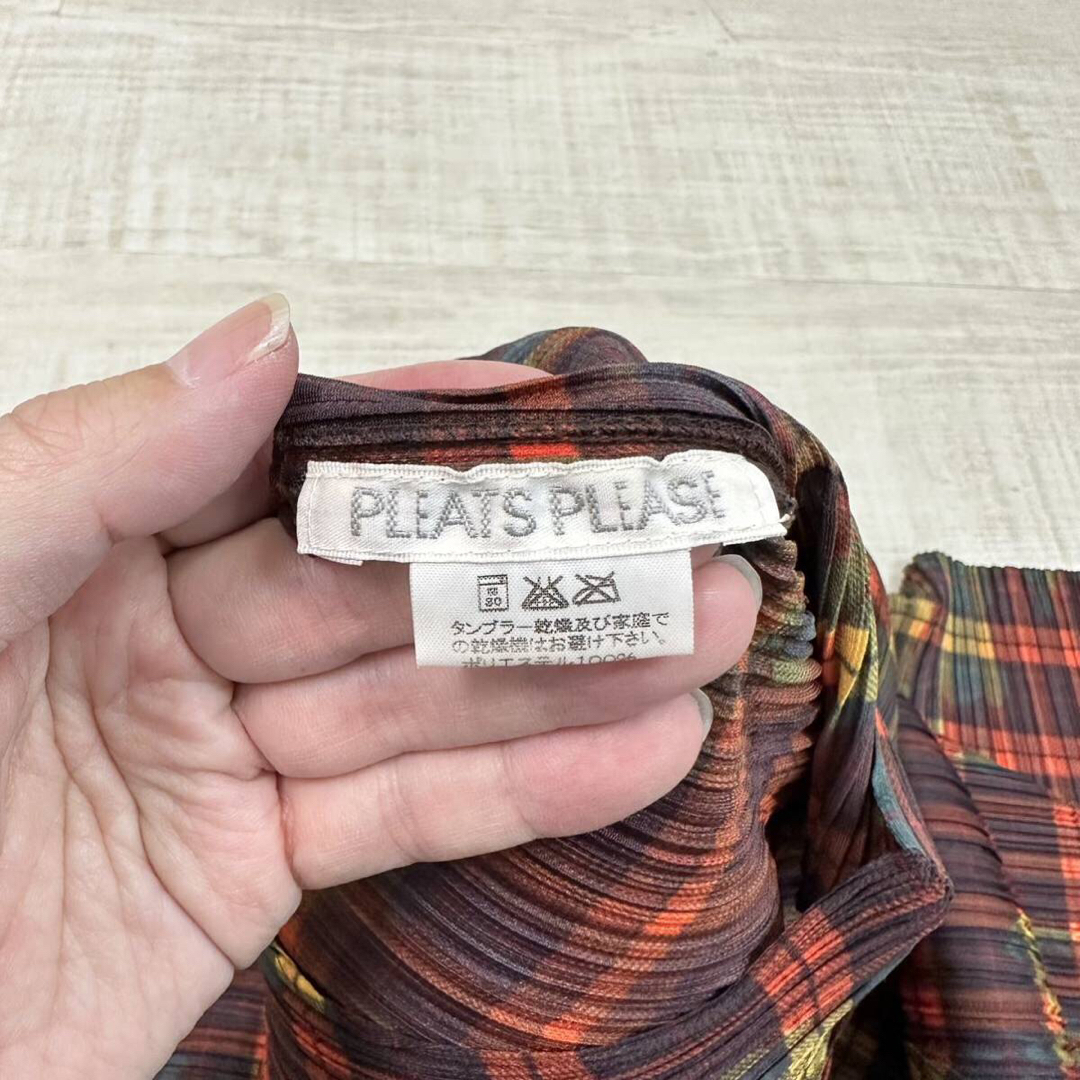 最終値下げISSEY MIYAKE ワンピース PLEATS PLEASE 柄物