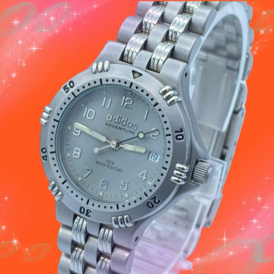 adidas(アディダス)の《未使用に近い　超美品　稼動品》　アディダス　防水　メンズレディース腕時計 メンズの時計(腕時計(アナログ))の商品写真