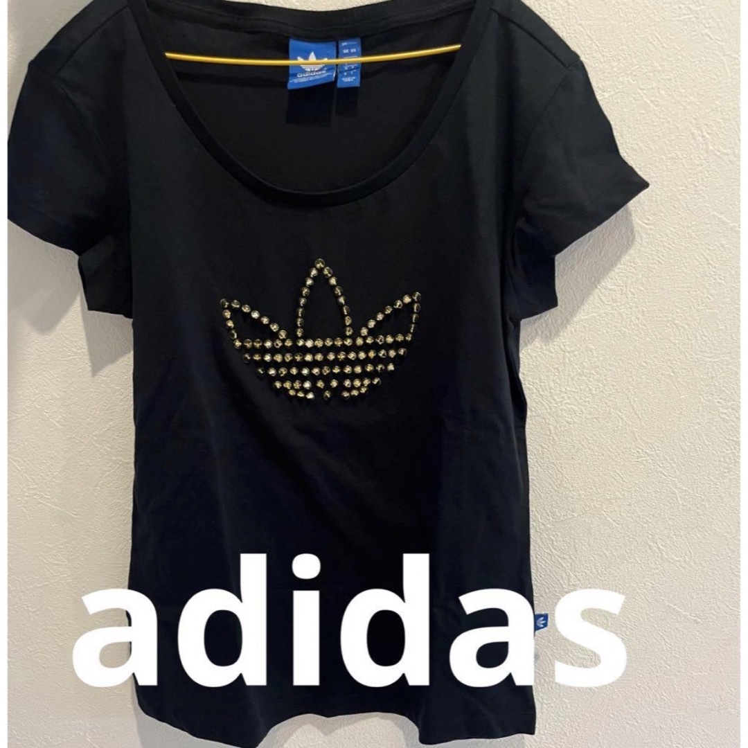 adidas(アディダス)のadidas アディダス　スタッズ　ロゴ　半袖　レディース　スポーツ　カジュアル レディースのトップス(Tシャツ(半袖/袖なし))の商品写真