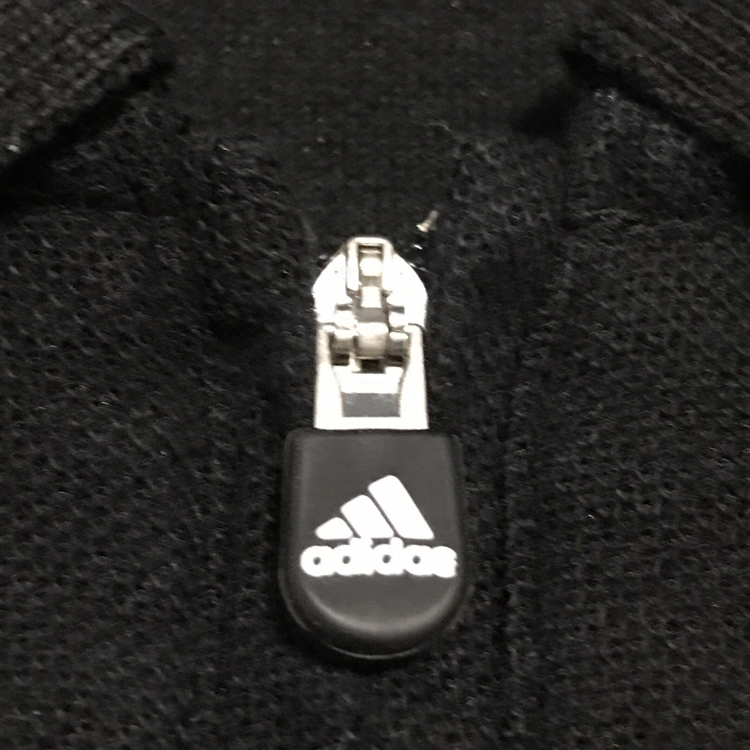 adidas(アディダス)のadidas(アディダス) メンズ 半袖ハーフジップポロシャツ ブラック メンズのトップス(ポロシャツ)の商品写真