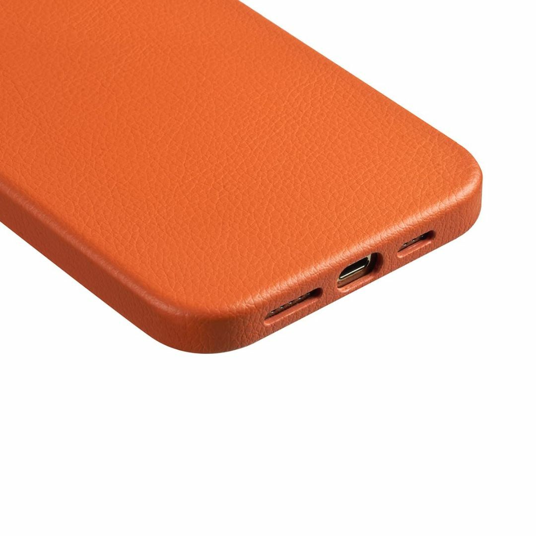【色: オレンジ】FERRAVUTTI iPhone 14 Pro Max ケー 1