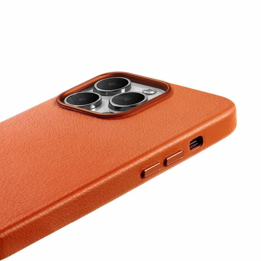 【色: オレンジ】FERRAVUTTI iPhone 14 Pro Max ケー 2