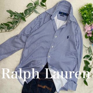 ポロラルフローレン(POLO RALPH LAUREN)のRalph Lauren 未使用に近い美品 L位　高級コットン　ギンガムチェック(シャツ/ブラウス(長袖/七分))