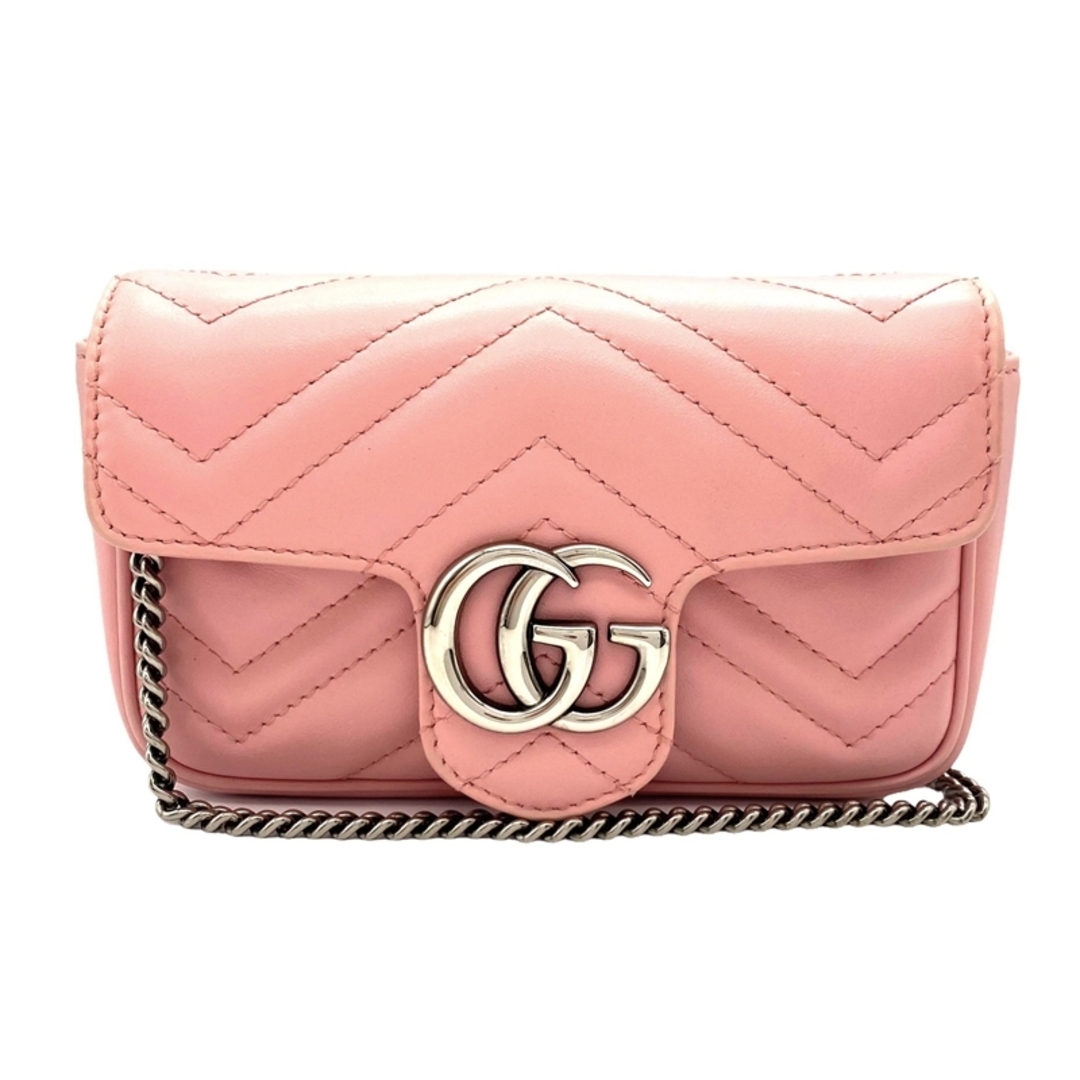 Gucci - グッチ GUCCI GGマーモント スーパーミニバッグ チェーン