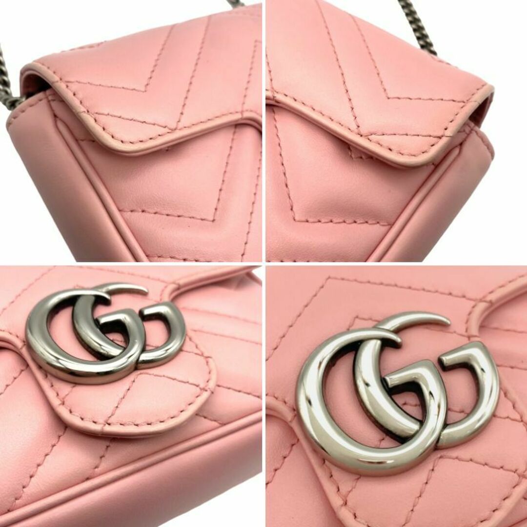 Gucci - グッチ GUCCI GGマーモント スーパーミニバッグ チェーン