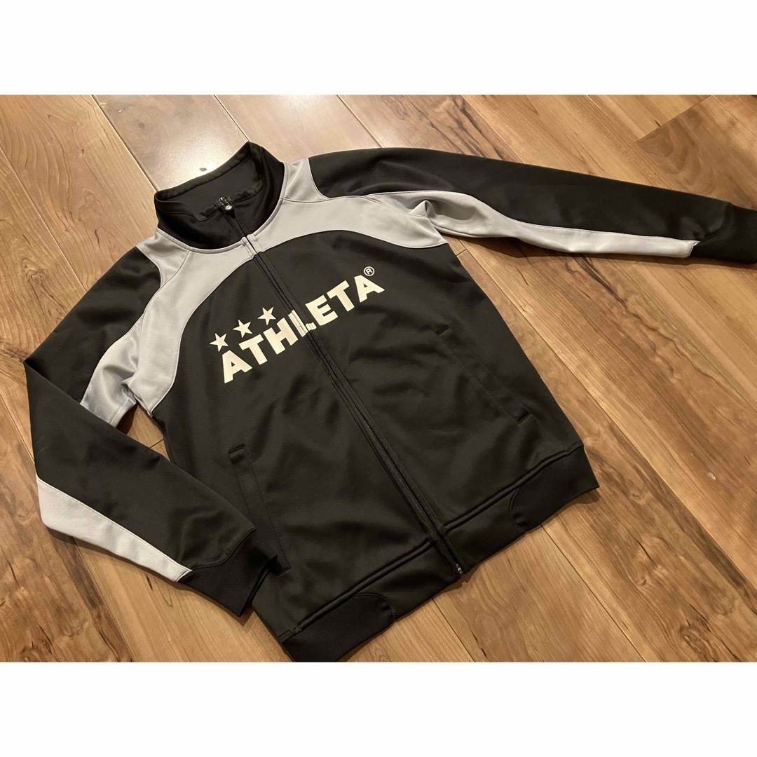 ATHLETA アスレタ ジャージ 上下セット 140 150 ブラック サッカー フットサルの通販 by ぷちトマト's shop|アスレタ ならラクマ