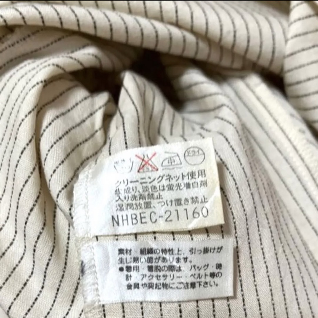 未使用 ジャンニロジュディチェ グレー 麻混スプリングコート 42 春 日本製