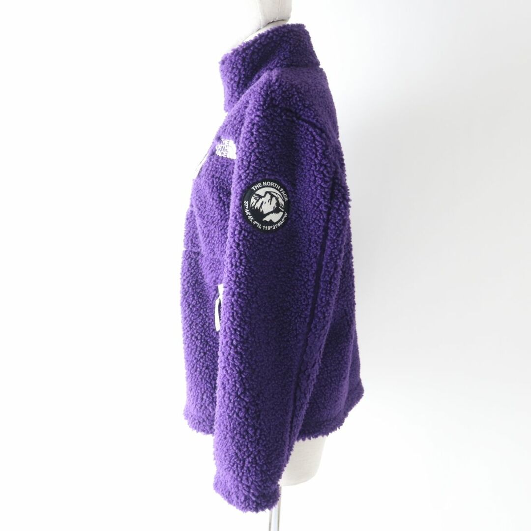 美品★韓国正規品 THE NORTH FACE ザ ノースフェイス NJ4FM50 RIMO FLEECE JACKET ロゴパッチ付き ZIP UP  フリースジャケット パープル XS