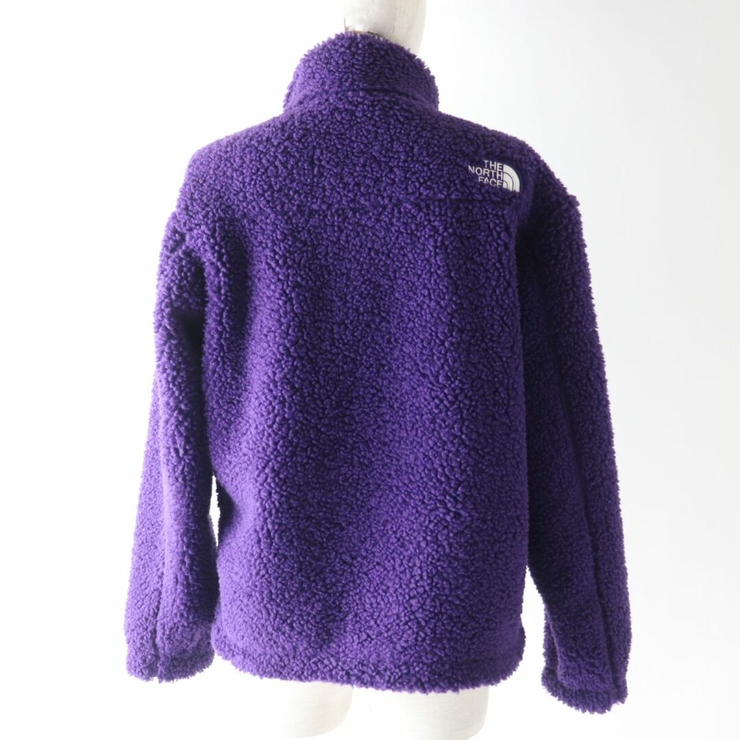 美品★韓国正規品 THE NORTH FACE ザ ノースフェイス NJ4FM50 RIMO FLEECE JACKET ロゴパッチ付き ZIP UP  フリースジャケット パープル XS