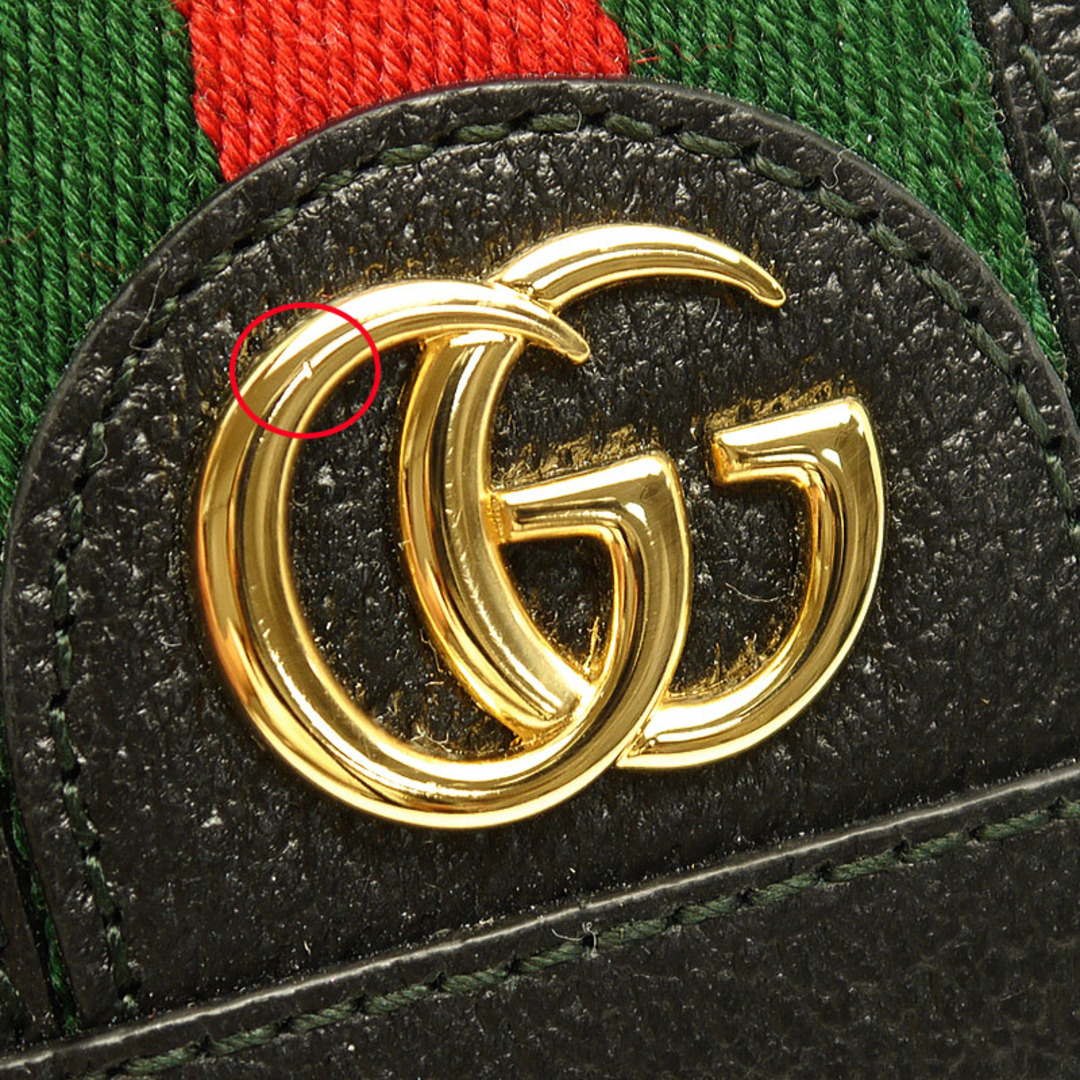Gucci(グッチ)の未使用 グッチ 二つ折り財布 523155 コンパクトウォレット ミニ財布 レディースのファッション小物(財布)の商品写真