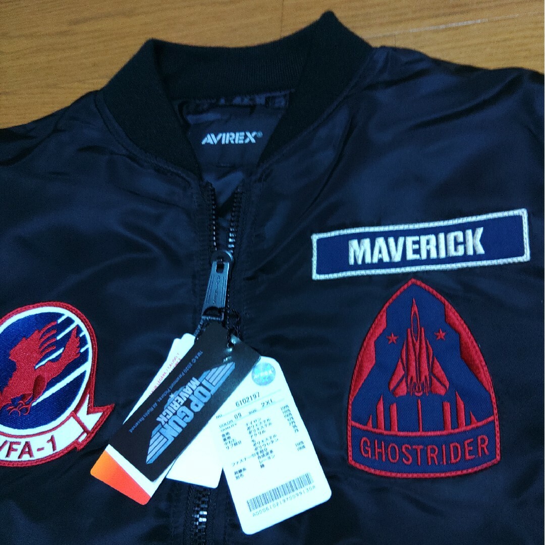 AVIREX - アヴィレックス MA-1 TOPGUN MAVERICK【ブラック☆希少2XL