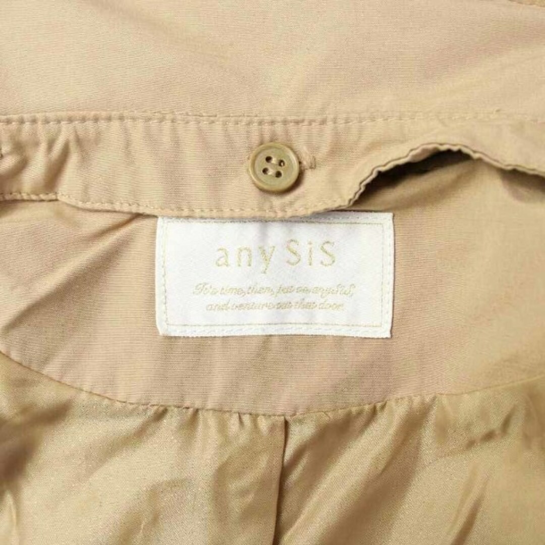 anySiS(エニィスィス)のエニィスィス エニシス ジャケット ジップアップ 2 M ベージュ■MA レディースのジャケット/アウター(その他)の商品写真