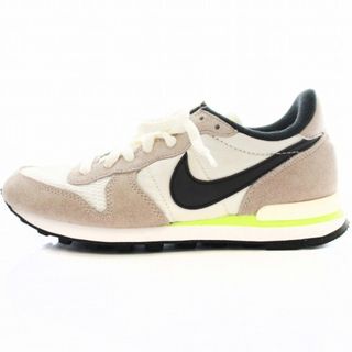 WOMENS NIKE INTERNATIONALIST/ナイキ インターナショナリスト ランニングシューズ ホワイト×ブラック×グリーン×ピンク【Women's US 8】【スニーカー】【ランニング】