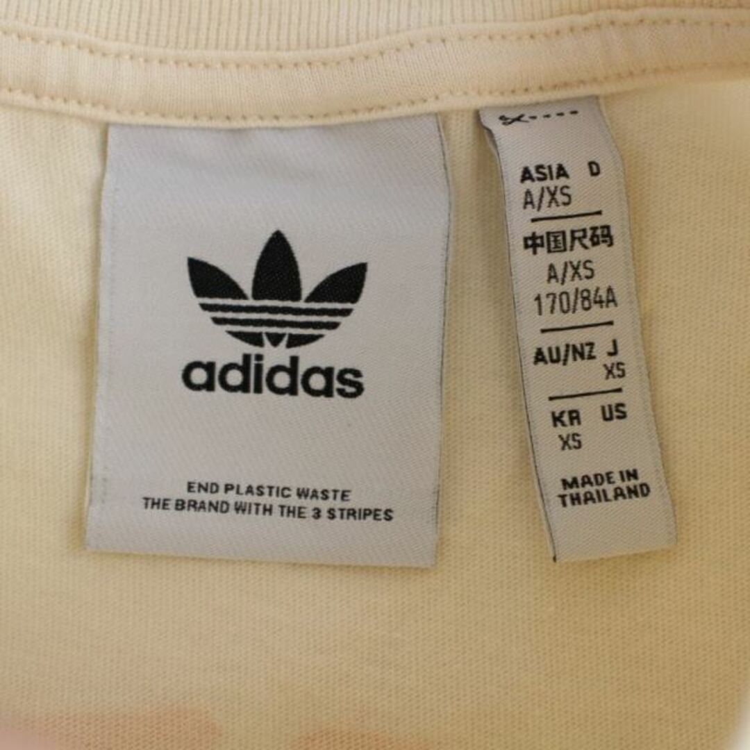 adidas originals Tシャツ カットソー 半袖 XS ベージュ 紫 メンズのトップス(Tシャツ/カットソー(半袖/袖なし))の商品写真