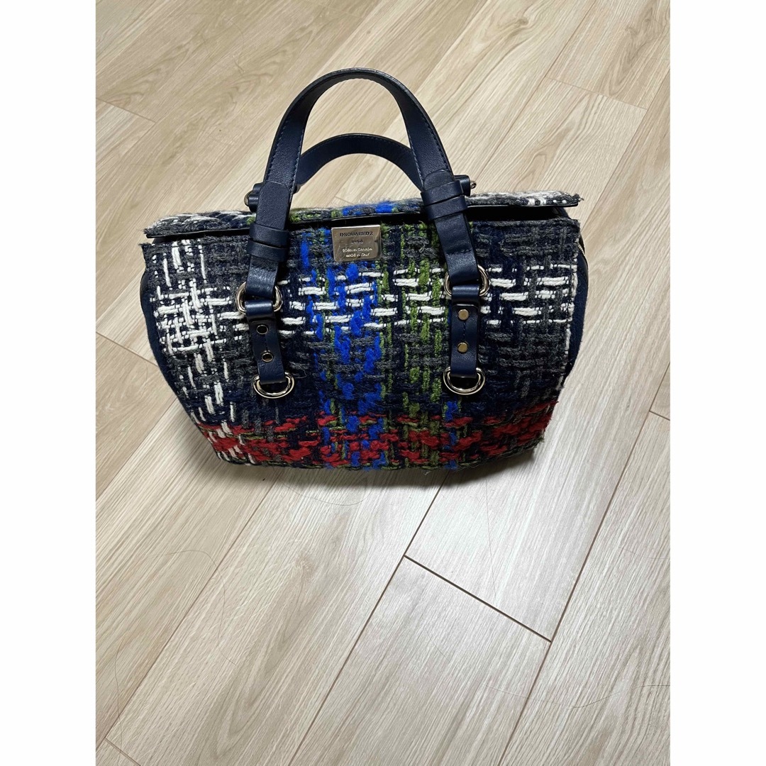 DSQUARED2/ディースクエアード  ツイード ハンドバックハンドル約36cm