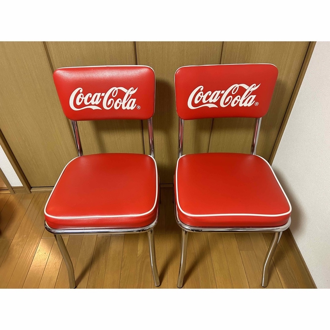 コカコーラ　Coca-Cola テーブルセット【非売品】　ソファベンチ　チェア 3