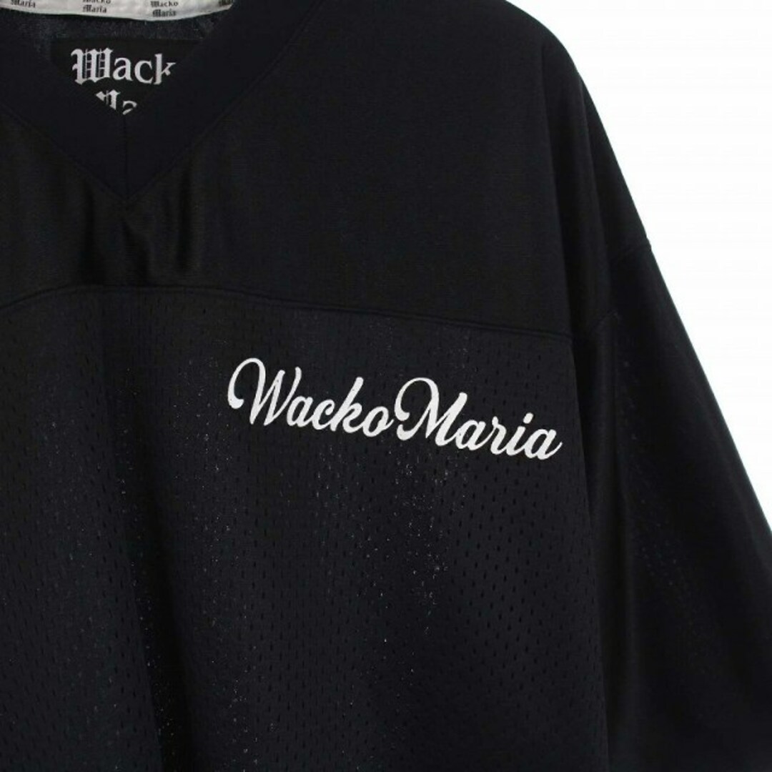 WACKO MARIA FOOT BALL SHIRT Tシャツ 半袖 L 黒