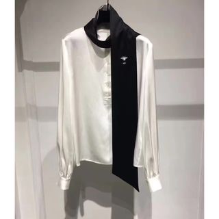 Christian Dior - 美品 クリスチャンディオール ボウタイリボン シルク