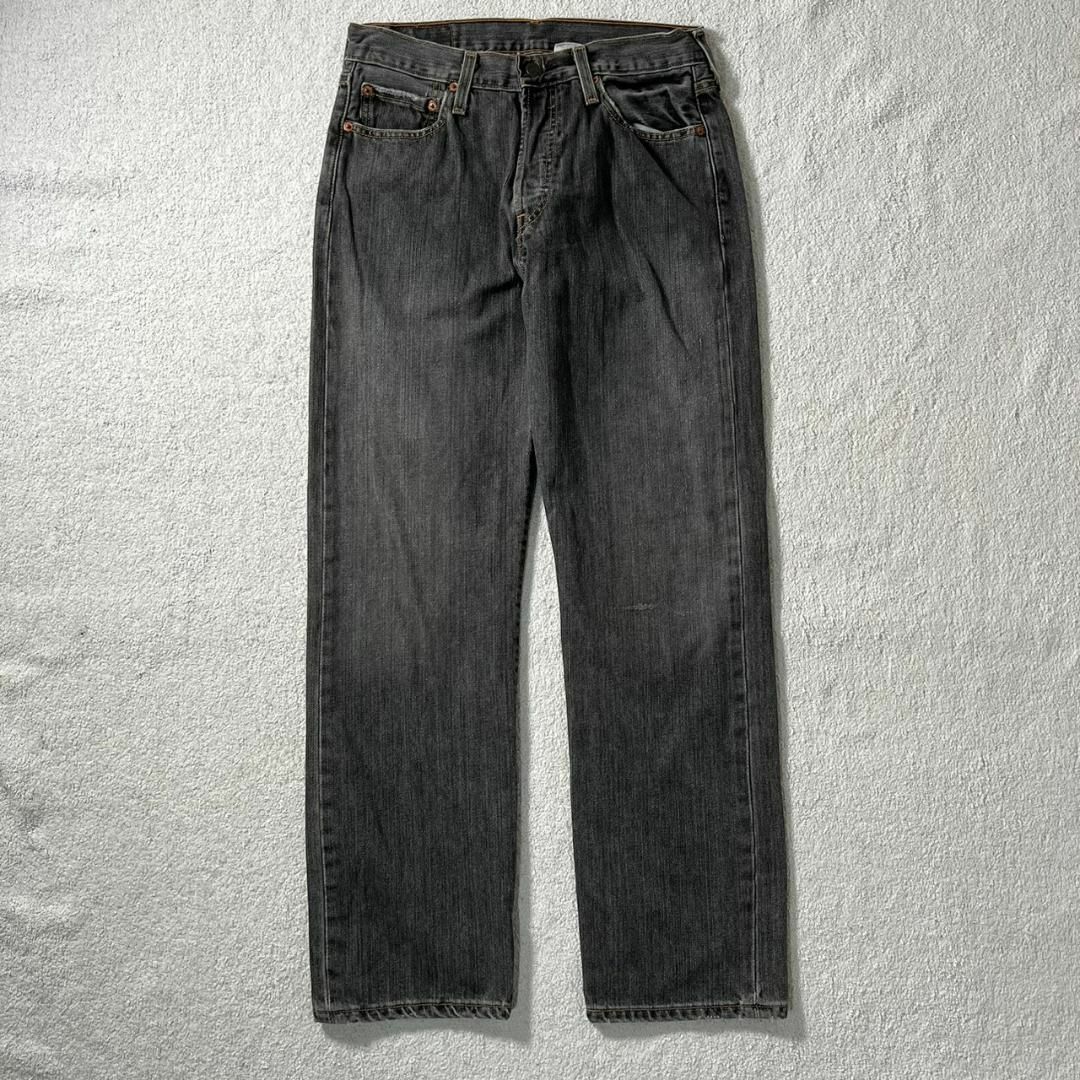 k55 リーバイスLevis501ブラック黒デニムジーンズ/U.K製/w3