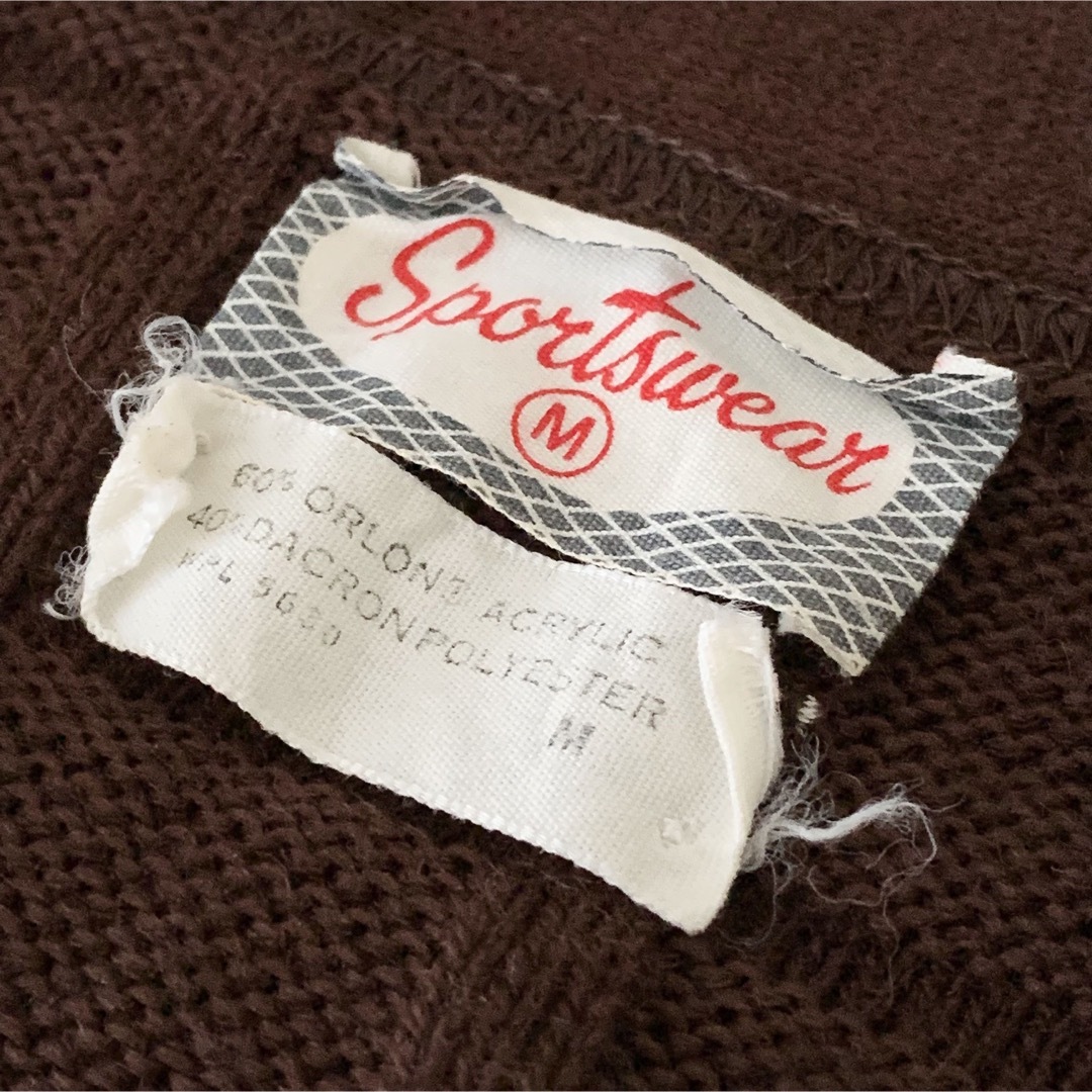 USA製 Vintage Knit Cardigan / タイトカーディガン レディースのトップス(カーディガン)の商品写真