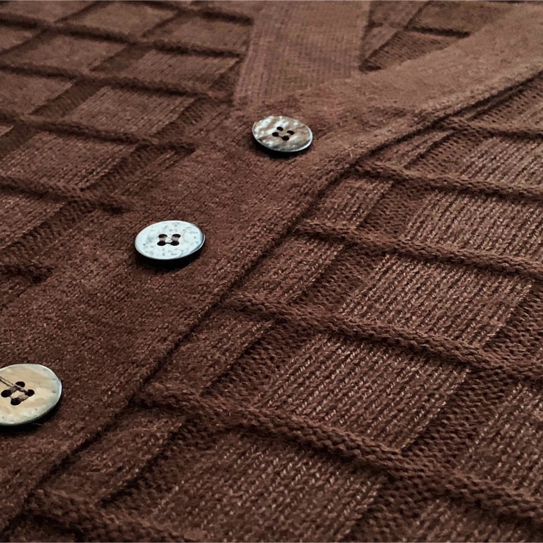 USA製 Vintage Knit Cardigan / タイトカーディガン レディースのトップス(カーディガン)の商品写真