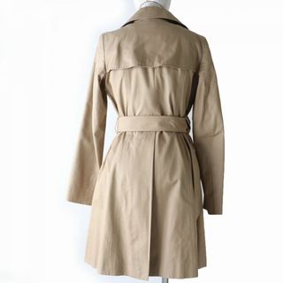 美品△正規品 MACKINTOSH LONDON マッキントッシュ ロゴボタン・ベルト付き ロングコート／トレンチコート ブラック 38 レディース 日本製