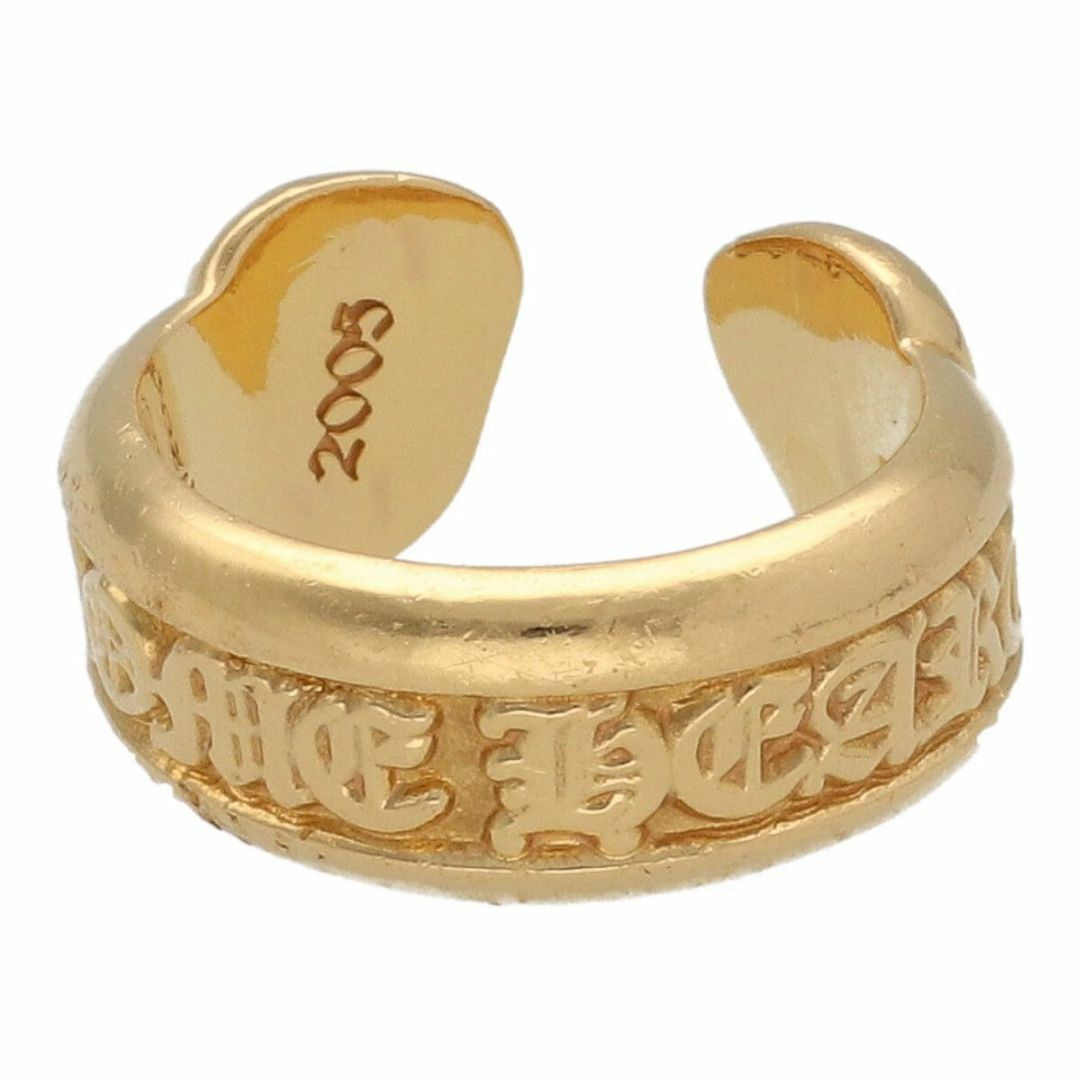 CHROME HEARTS クロムハーツ スクロールラベルリング スモール 22K 指輪 インボイス アクセサリー ロゴ ゴールド 18027862 AO