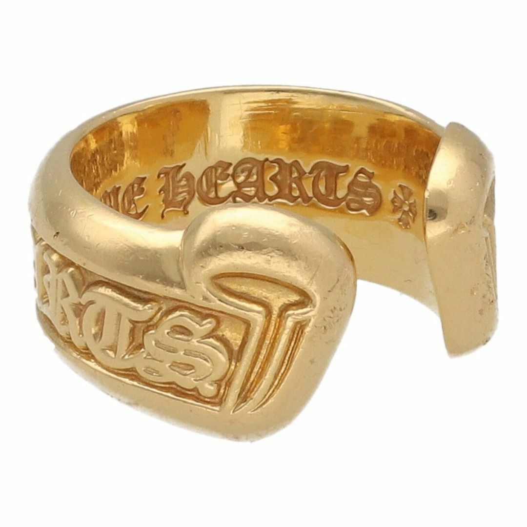 CHROME HEARTS クロムハーツ スクロールラベルリング スモール 22K 指輪 インボイス アクセサリー ロゴ ゴールド 18027862 AO