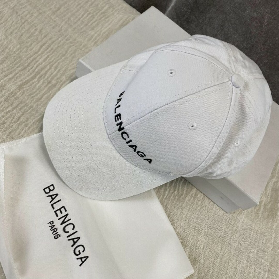 Balenciaga - バレンシアガ キャップ ホワイト BALENCIAGA ロゴ