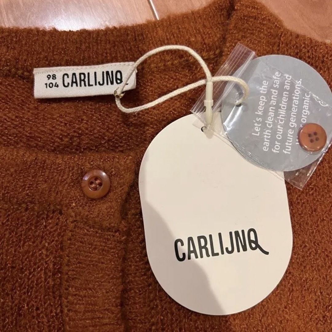 こどもビームス(コドモビームス)のcarlijnq Basics langoustino cardigan キッズ/ベビー/マタニティのキッズ服女の子用(90cm~)(カーディガン)の商品写真