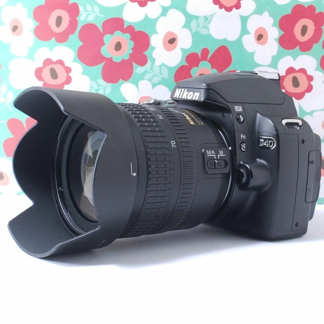 ❤️小さい軽い簡単綺麗❤Nikon Ｄ40❤届いてすぐ使える❤️初心者お勧め❤