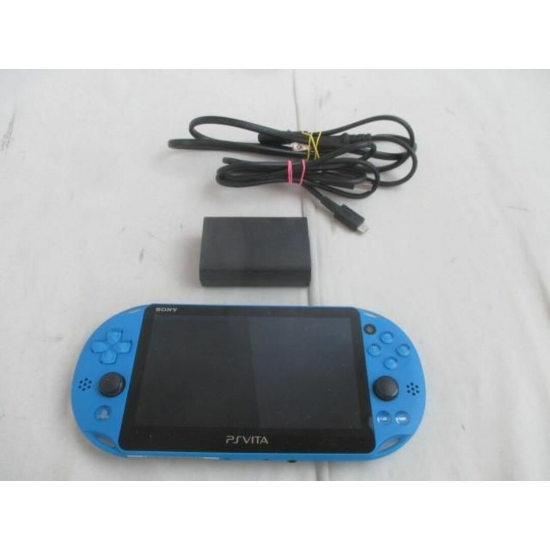 良品 ゲーム PS Vita 本体 PCH-2000 Wi-Fiモデル アクアブルー 充電器