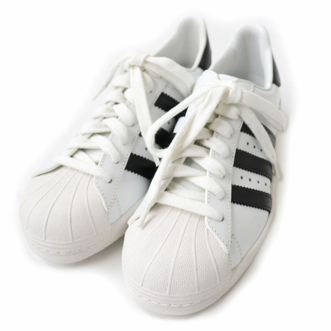 未使用品☆PRADA×adidas プラダ×アディダス 2EG321 SUPERSTAR スーパースター ローカット レザースニーカー ホワイト 22cm 伊製 保存袋付　J10-st30227-293