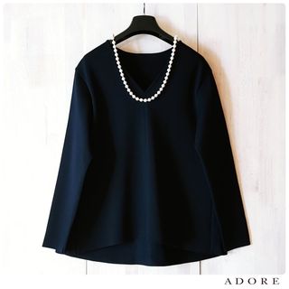 アドーア(ADORE)の◆幻◆ 希少新品　ADORE 定価5万円 VERY掲載 ドライストレッチニット(ニット/セーター)