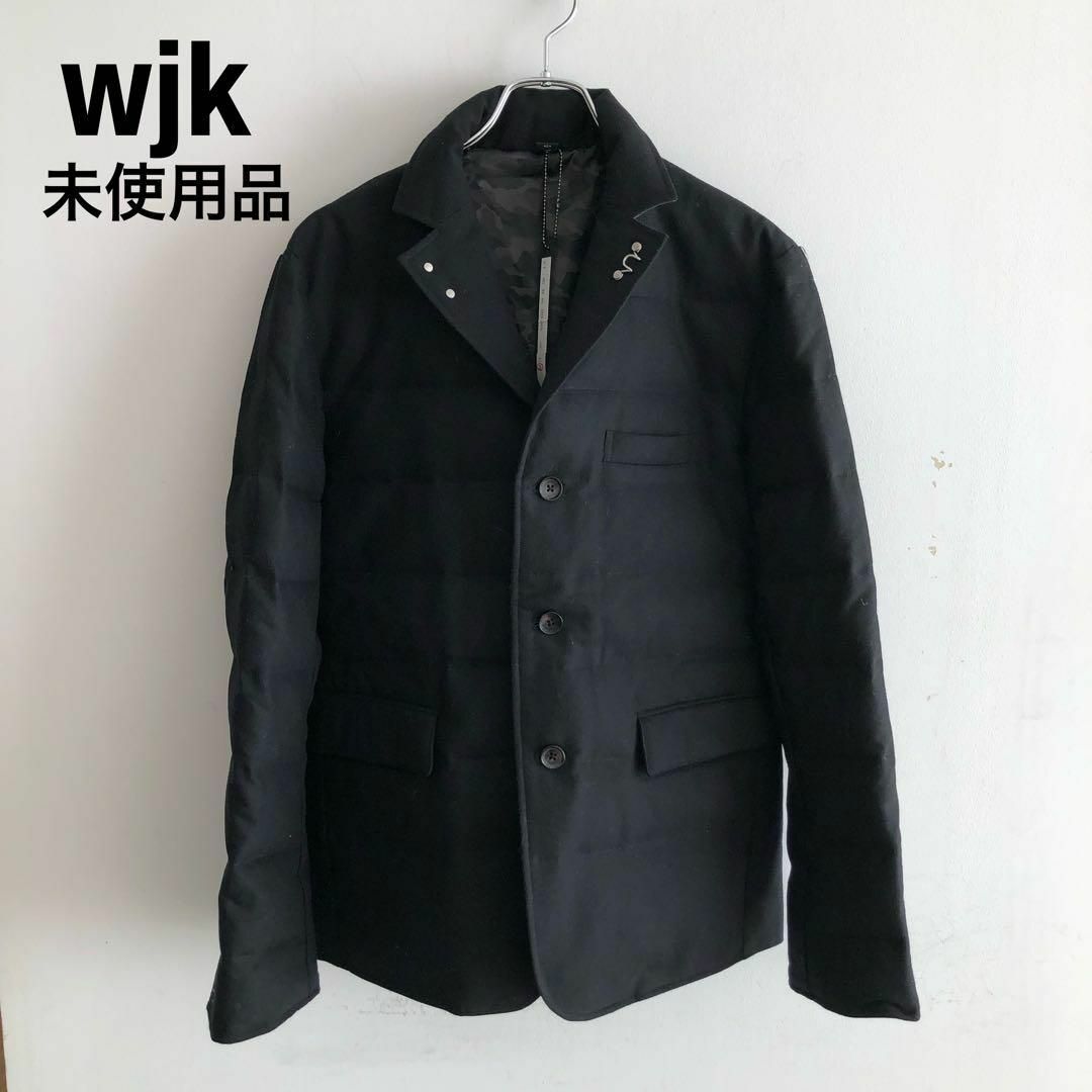 【未使用品】WJKウールダウンジャケット　ブラック黒　テーラードジャケット