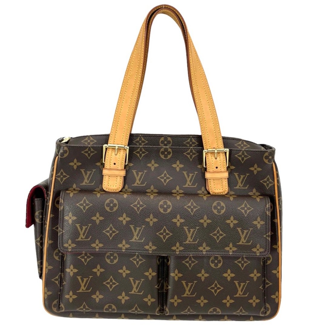 LOUIS VUITTON ルイヴィトン トートバッグ モノグラム ハンドバッグ ミュルティプリシテ ブラウン 茶 鞄 かばん M51162 ゴールド金具 レディース【品】のサムネイル