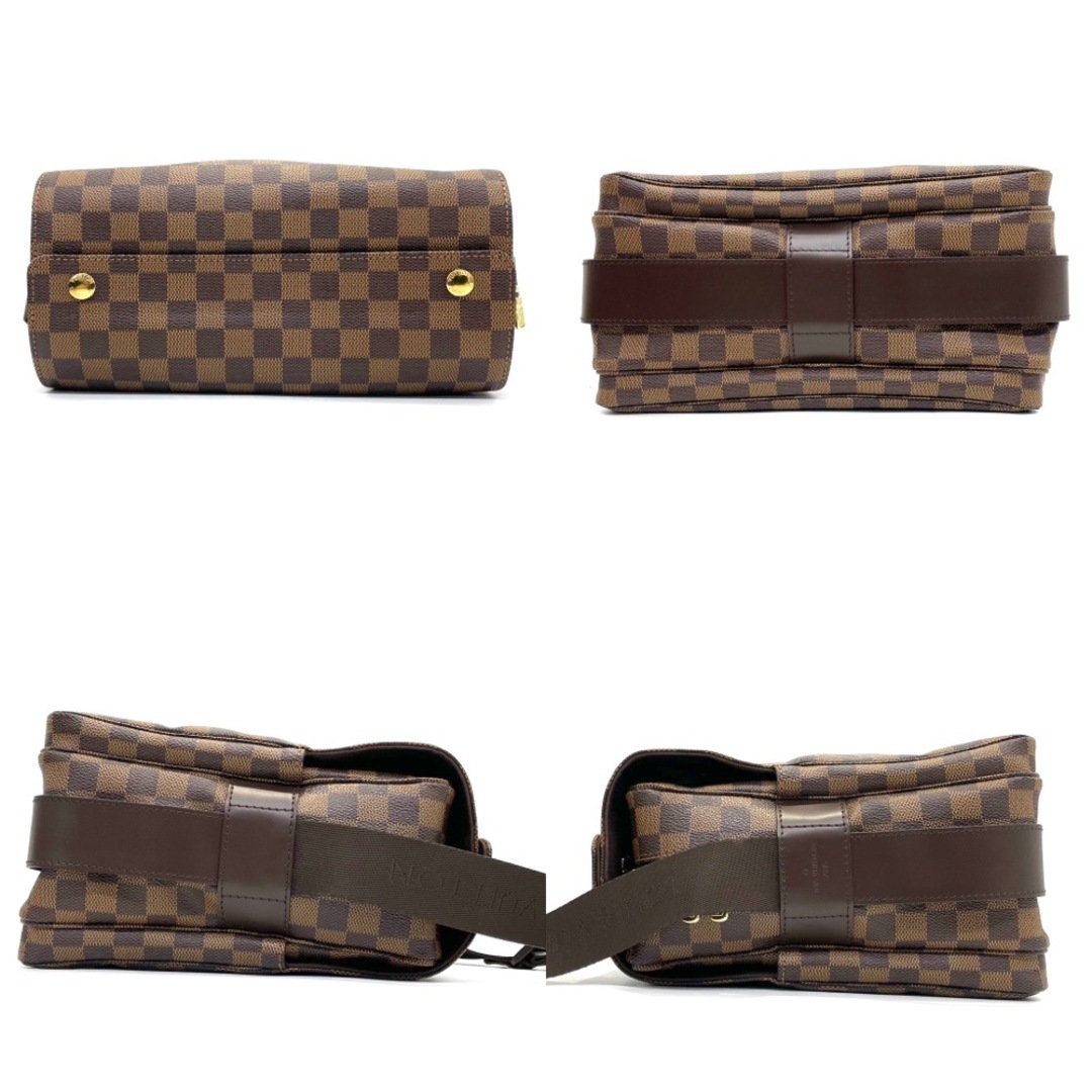 【限定価格】LOUIS VUITTON ルイヴィトン ショルダーバッグ ダミエ ナヴィグリオ 肩掛け 斜め掛け ブラウン 茶 鞄 かばん N45255    ゴールド金具 メンズ【品】