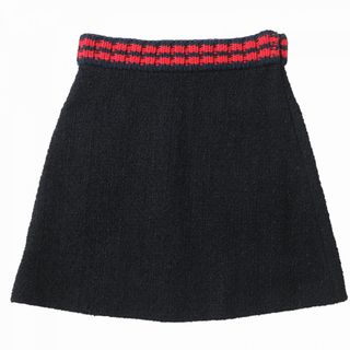 Gucci - GUCCI GGマーモント 千鳥格子 ミニスカート 36 茶 633226の