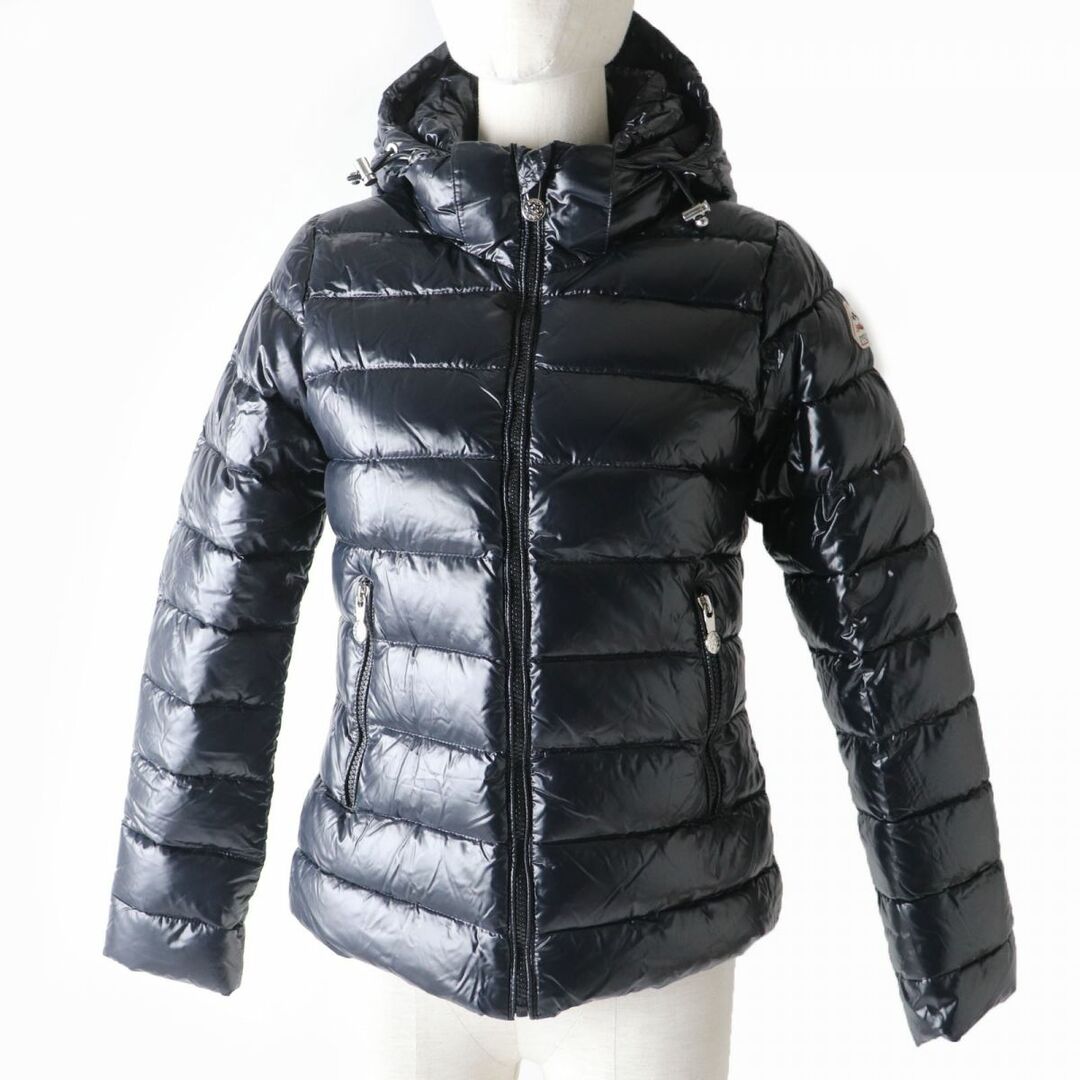 未使用品☆PYRENEX ピレネックス SPOUTNIC SHINY DOWN JACKET ZIP UP フード付き ショート丈 ダウンジャケット ブラック 34 レディース♪　J05-st30303-09135cm袖丈