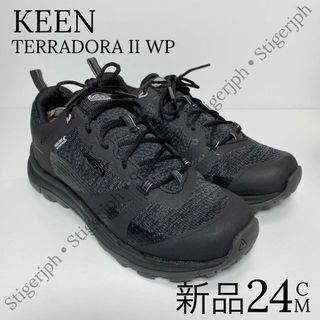 キーン(KEEN)のキーン　テラドーラツーウォータプルーフ　防水　ブラック　24CM(スニーカー)