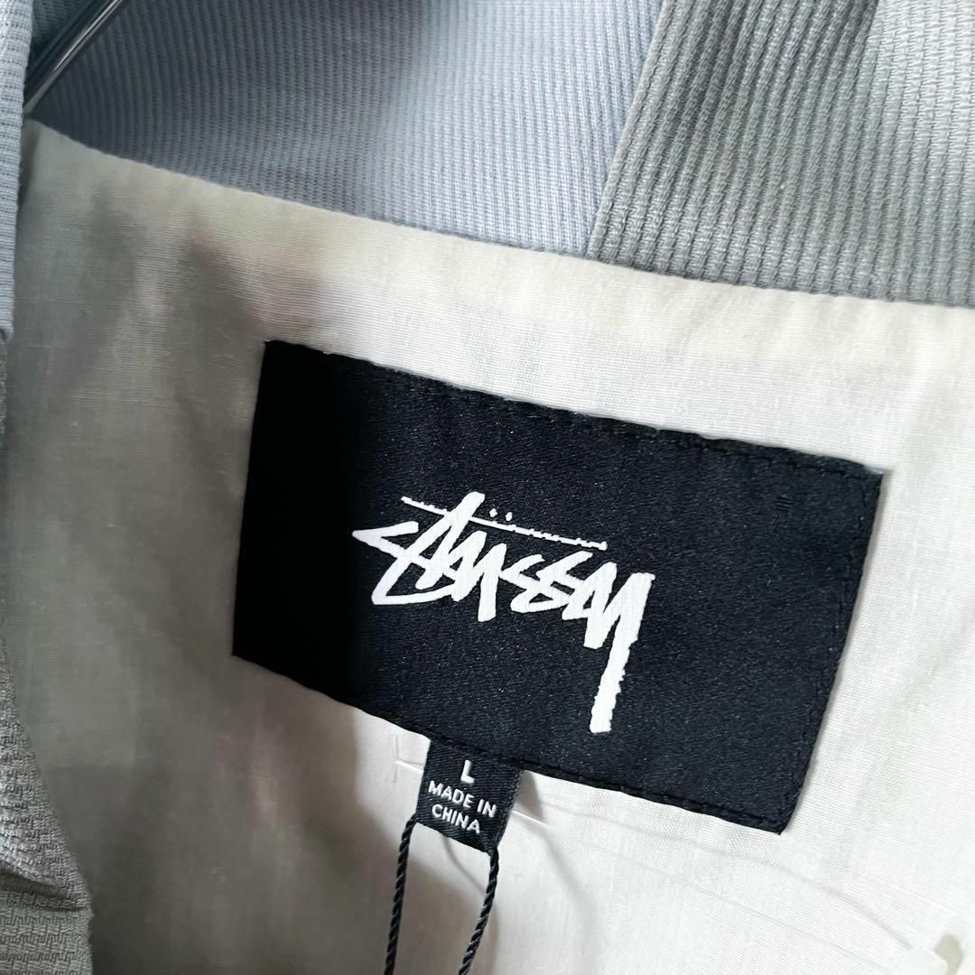 【新品 L】ステューシー stussy 刺繍 タブロゴ パッチワーク ジャケット