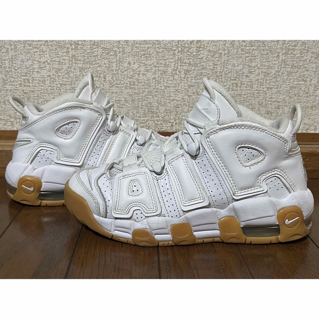 NIKE AIR MORE UPTEMPO "White Gum" 23.5cmホワイト系着脱タイプ