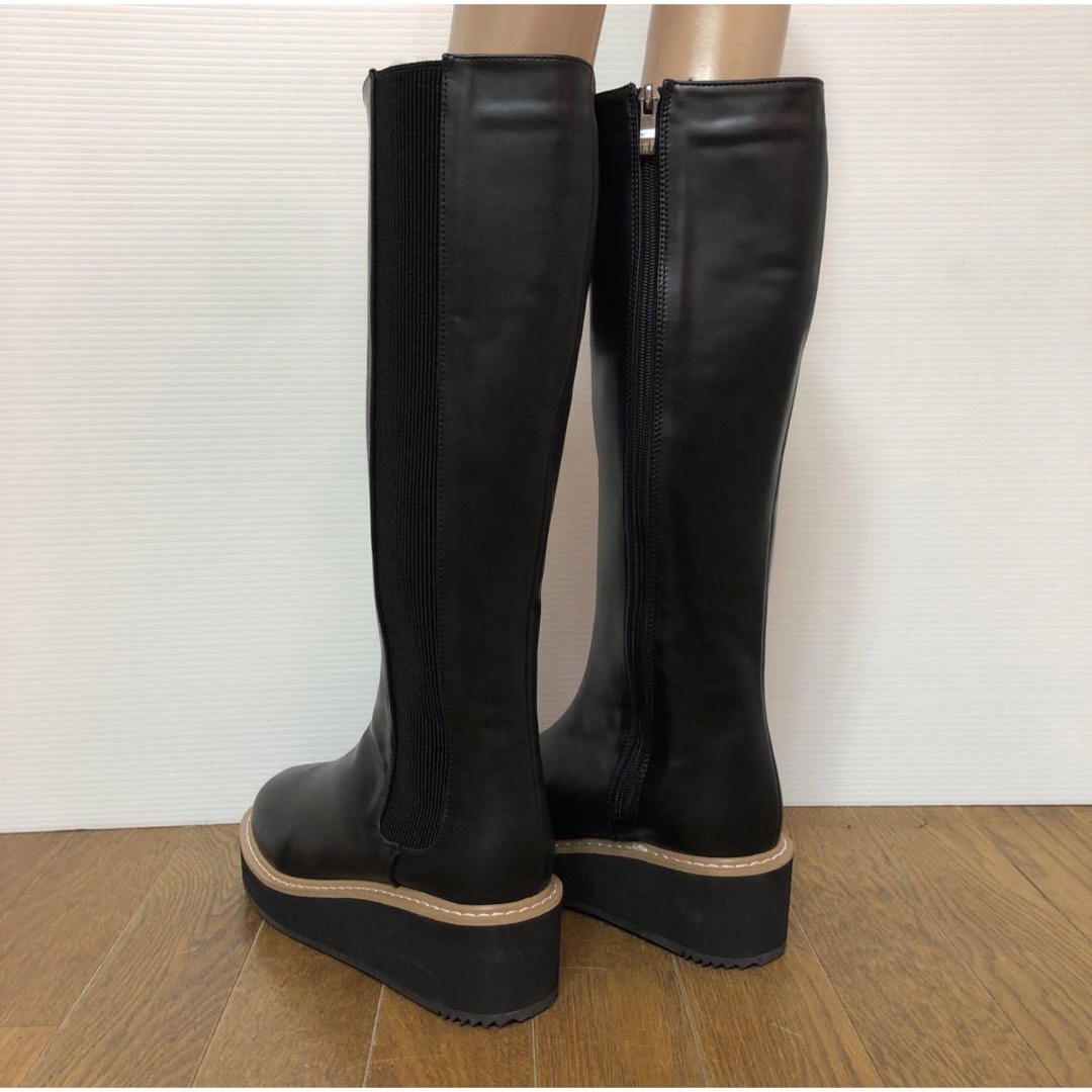 ZARA(ザラ)のmaaRu マアル♡定価¥8,690円新品ブラック大人気美脚ブーツ♡L レディースの靴/シューズ(ブーツ)の商品写真