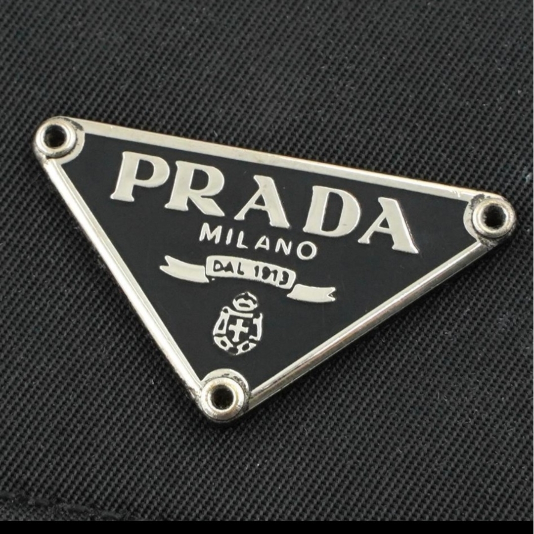 PRADA   PRADA ミニ財布 ナイロン サフィアーノレザー 三角プレートの