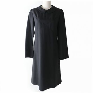 極美品☆ robe de chambre ベロアロングワンピース　ネイビー　L