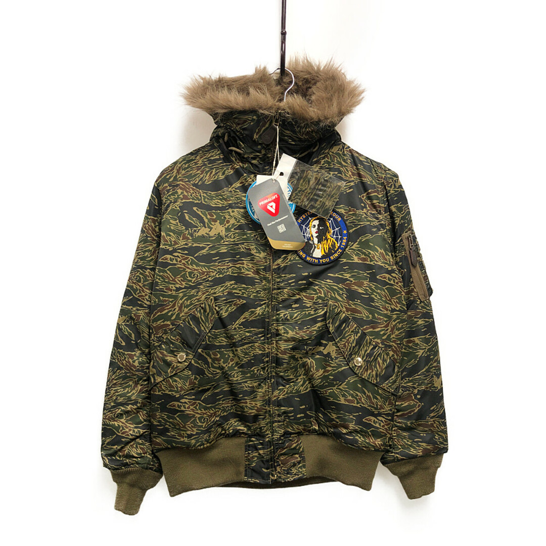 HYSTERIC GLAMOUR ヒステリックグラマー プリマロフト タイガーストライプ N-2B JKT ウッドランドカモ サイズS 正規品 / 32233 2