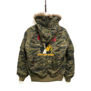 ヒステリックグラマー(HYSTERIC GLAMOUR)のHYSTERIC GLAMOUR ヒステリックグラマー プリマロフト タイガーストライプ N-2B JKT ウッドランドカモ サイズS 正規品 / 32233(その他)